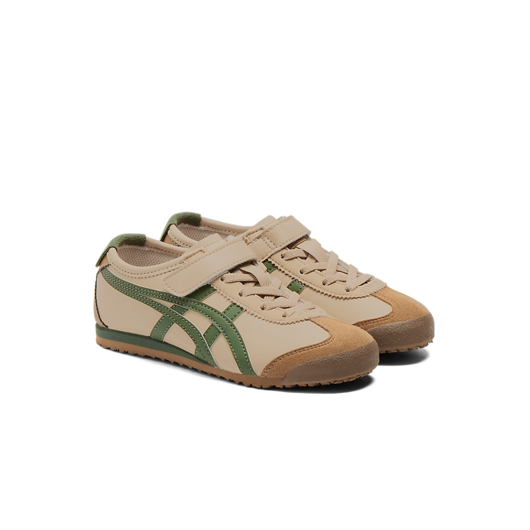 Onitsuka Tiger MEXICO 66 KIDS (PRESCHOOL) - BEIGE/GREEN - Image 6