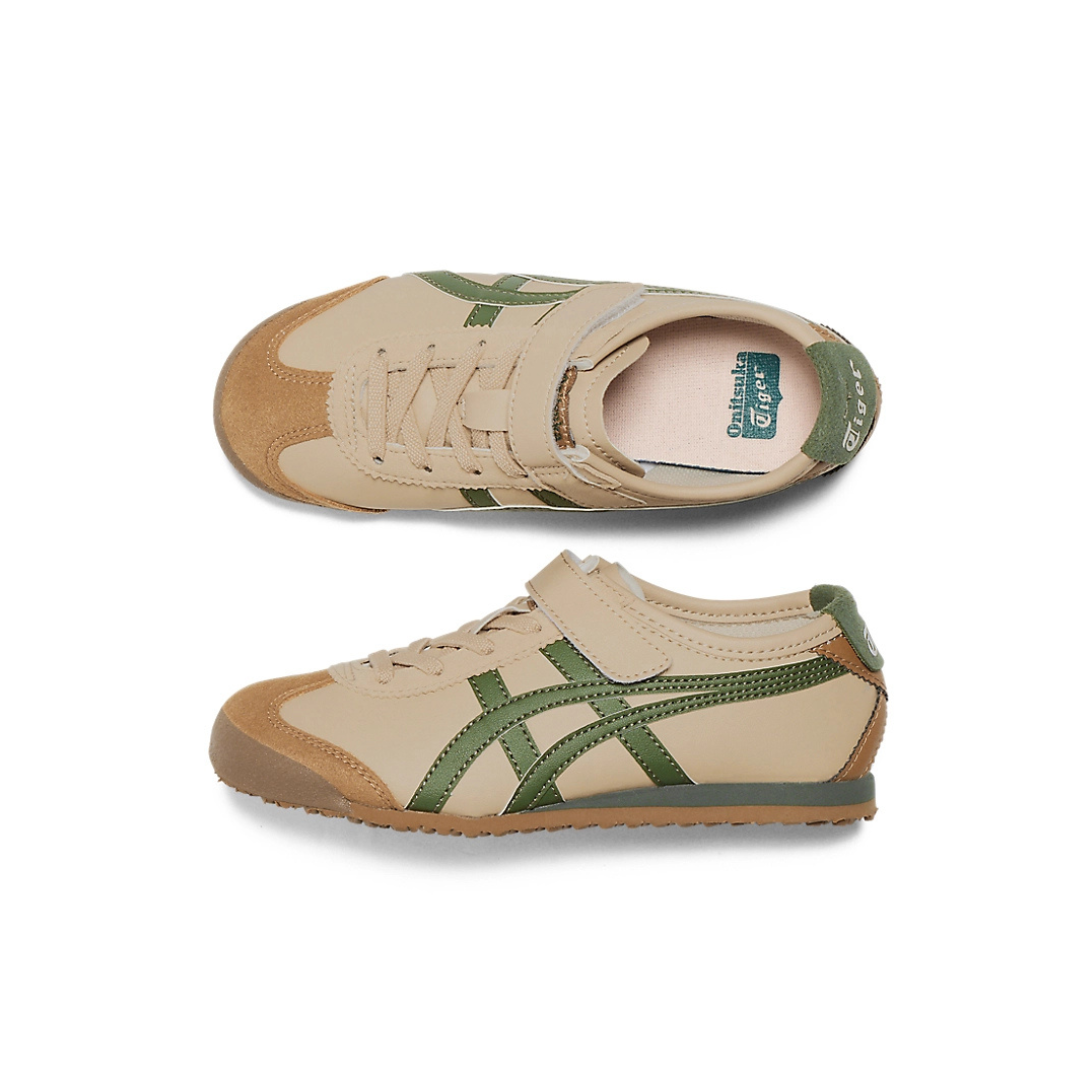 Onitsuka Tiger MEXICO 66 KIDS (PRESCHOOL) - BEIGE/GREEN - Image 8