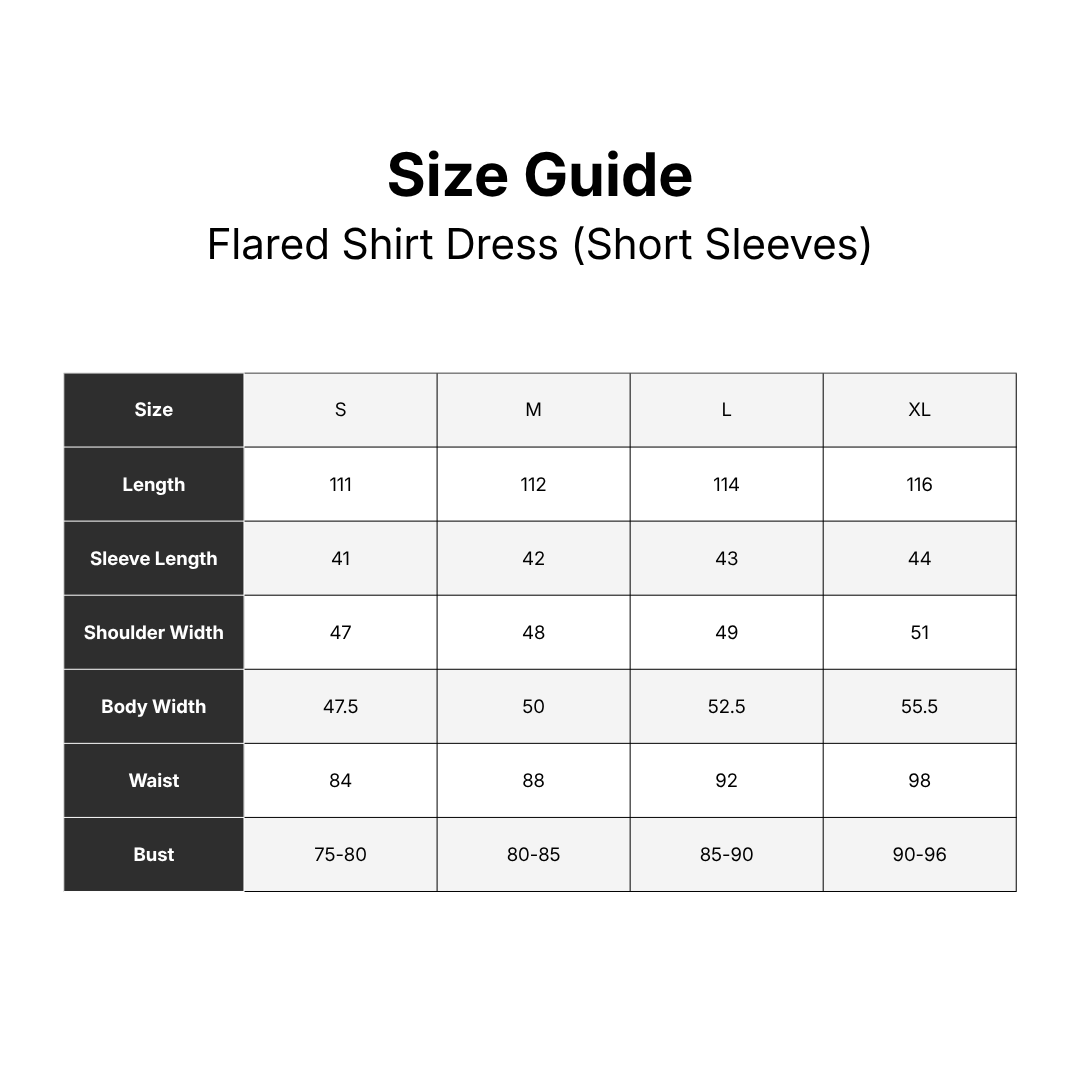 GU Flared Shirt Dress (Short Sleeves) - Image 5