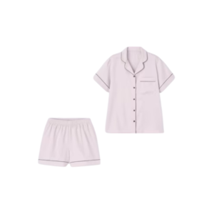 GU Satin Pajamas (Short-Sleeved Top & Shorts)