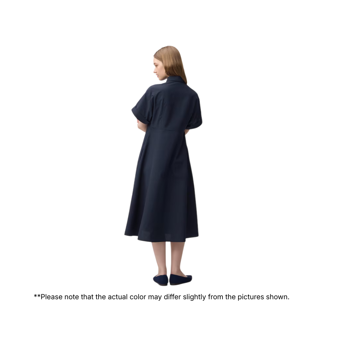 GU Flared Shirt Dress (Short Sleeves) - Image 3