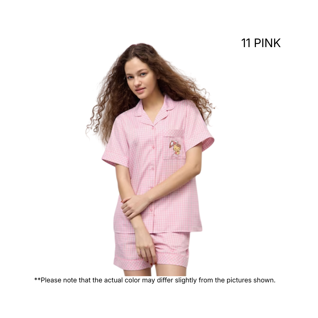 GU Pajamas Sanrio Characters (Short-Sleeved Shirt & Shorts) - Image 2