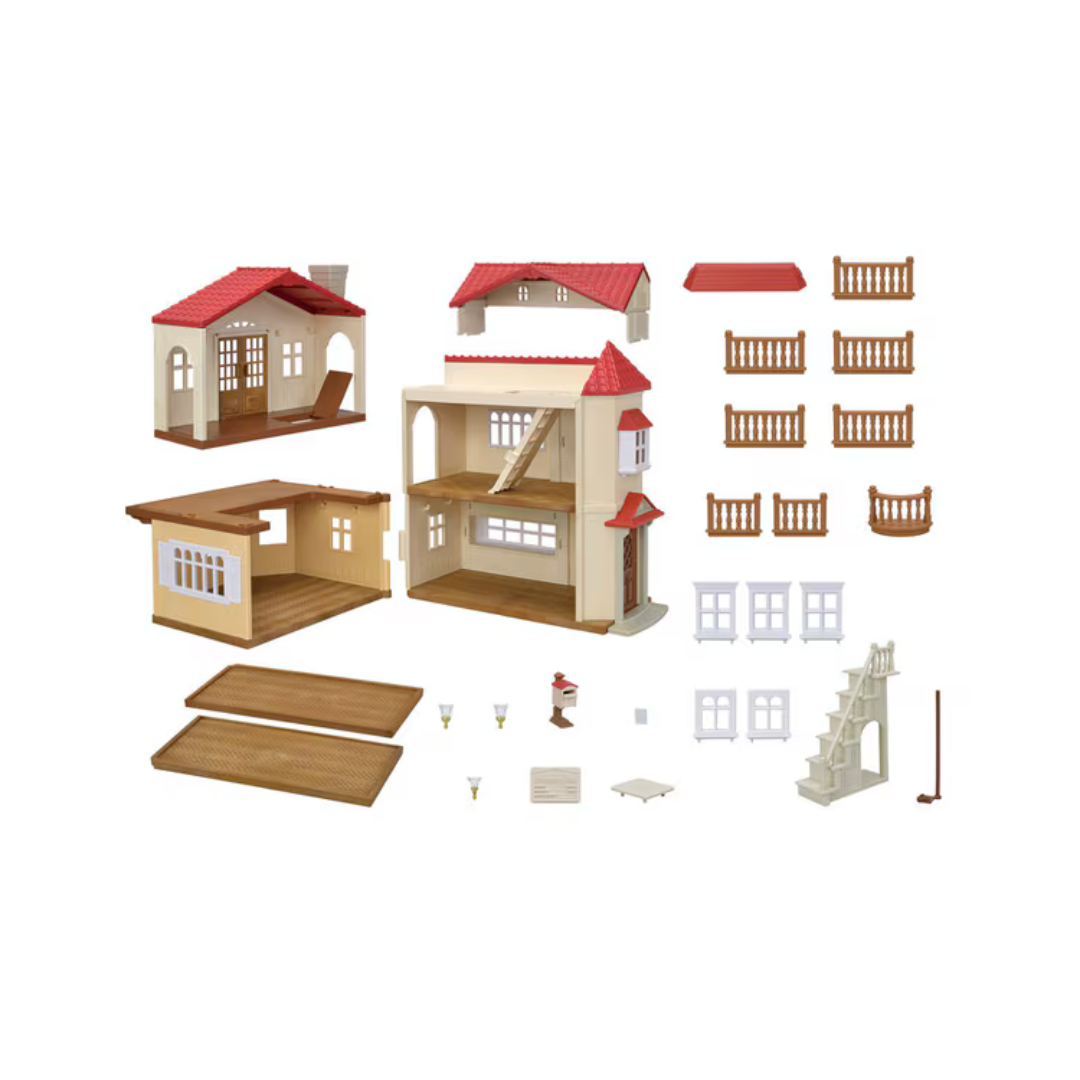 Sylvanian Families Big House with a Red Roof - The Attic is a Secret Room - Image 3