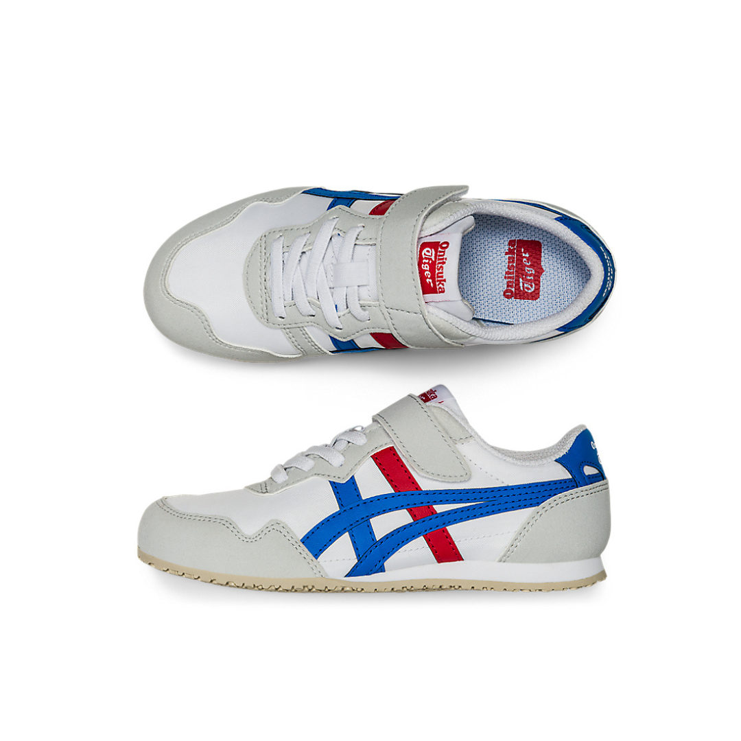 Onitsuka Tiger SERRANO KIDS (PRESCHOOL) - WHITE/DIRECTOIRE BLUE - Image 8