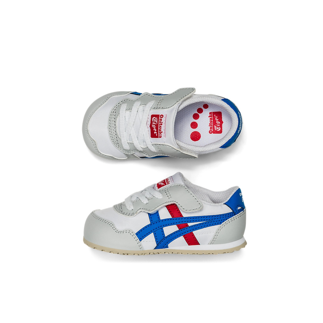 Onitsuka Tiger SERRANO KIDS (TODDLER) - WHITE/DIRECTOIRE BLUE - Image 8
